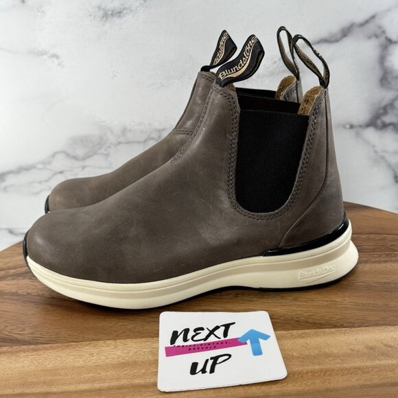 NEW Blundstone Women’s Original 2141 Gray Brown Leather Ankle Booties Size 7 - Picture 1 of 13